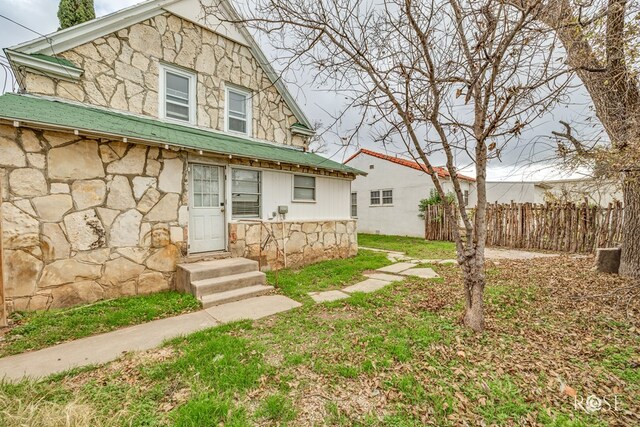 view of back of property