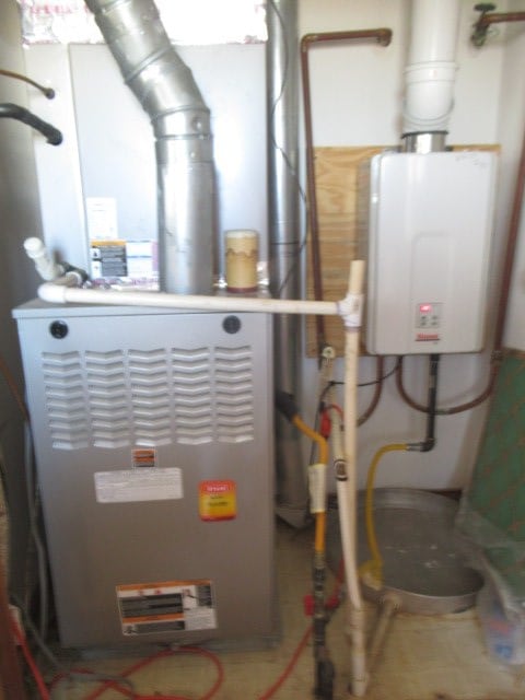 utilities featuring water heater