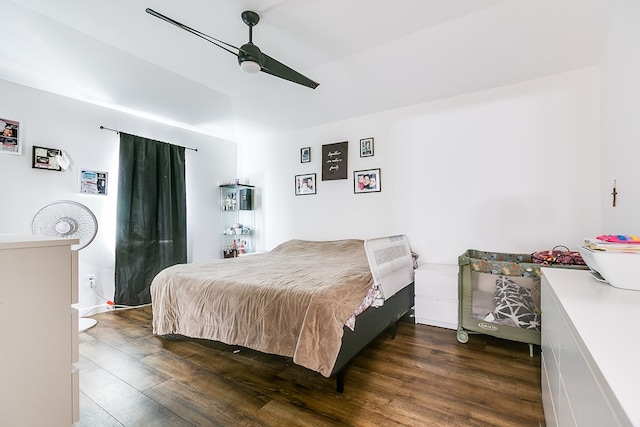 363 E 49th St, San Angelo, TX 76903 - bedroom featuring wood finished floors and ceiling fan