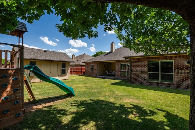 3918 Caroline Ln, San Angelo, TX 76904 - view of yard with a playground