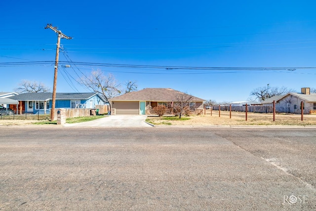 ranch-style house with a garage