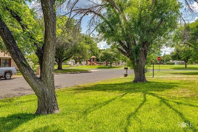 3222 Oak Mountain Trl, San Angelo, TX 76904 - view of asphalt street with traffic signs