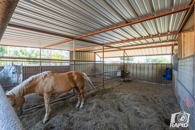 view of horse barn