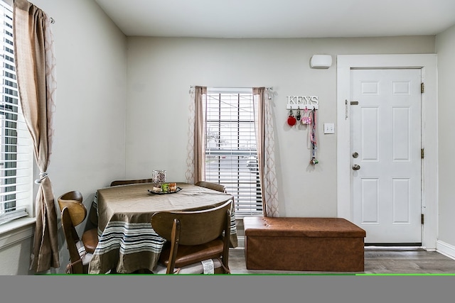 419E 29th St, San Angelo, TX 76903 - dining area featuring wood finished floors