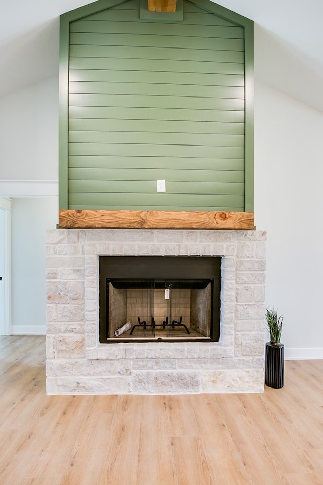 3609 Clearview Dr, San Angelo, TX 76904 - detailed view of a fireplace and wood finished floors