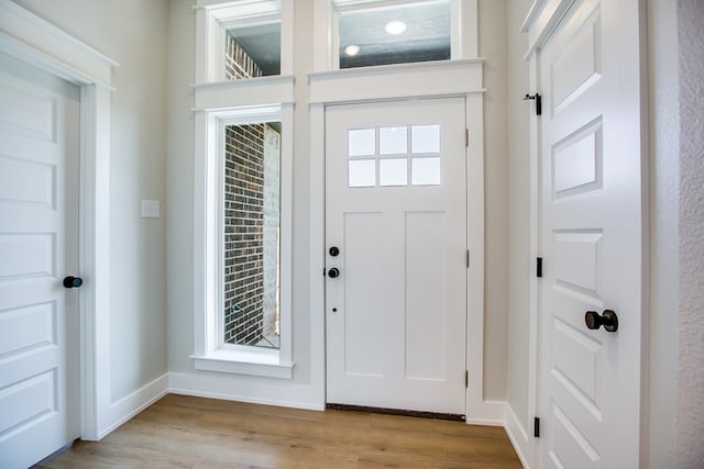 3609 Clearview Dr, San Angelo, TX 76904 - foyer featuring light wood finished floors and baseboards