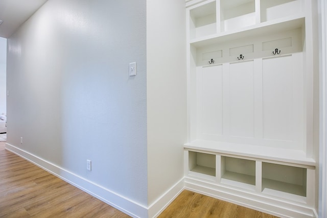 3609 Clearview Dr, San Angelo, TX 76904 - mudroom featuring baseboards and light wood finished floors