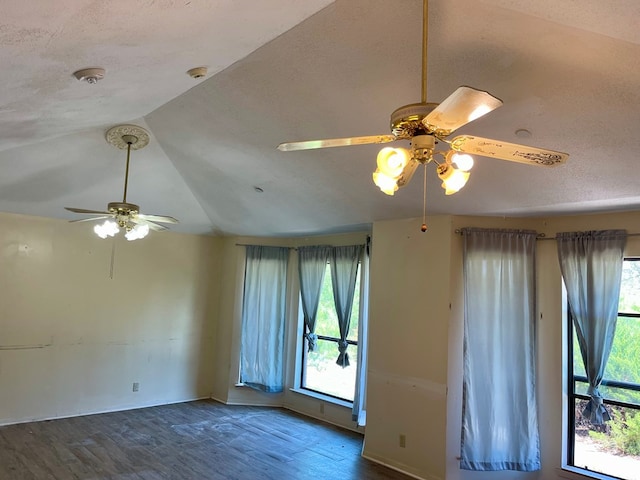 165 Edinburgh Rd, San Angelo, TX 76901 - room details featuring ceiling fan, a textured ceiling, wood finished floors, and baseboards