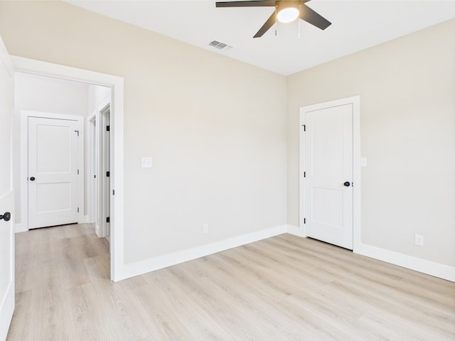 1942 Pine Valley St, San Angelo, TX 76904 - unfurnished room with a ceiling fan and light wood finished floors
