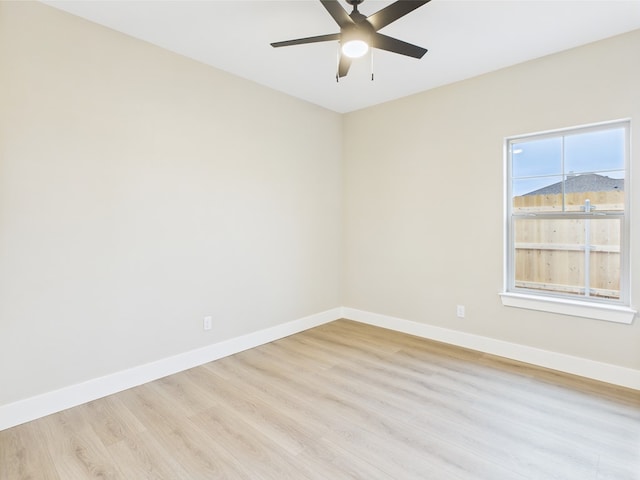 1942 Pine Valley St, San Angelo, TX 76904 - unfurnished room featuring light wood-style floors and a ceiling fan