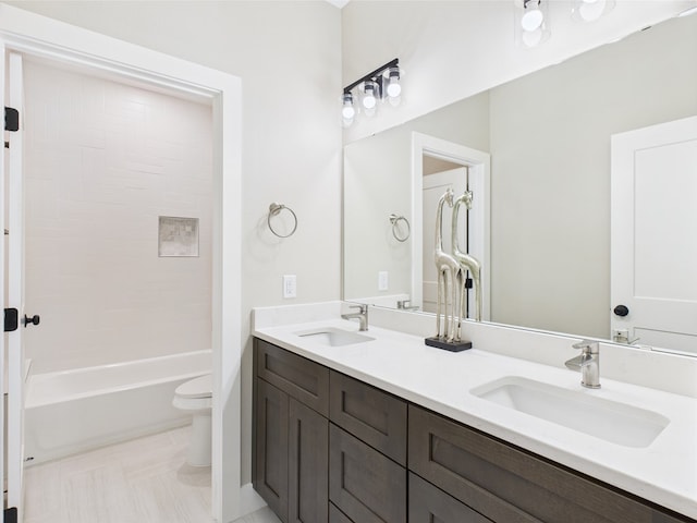 1942 Pine Valley St, San Angelo, TX 76904 - full bathroom with double vanity and tub / shower combination