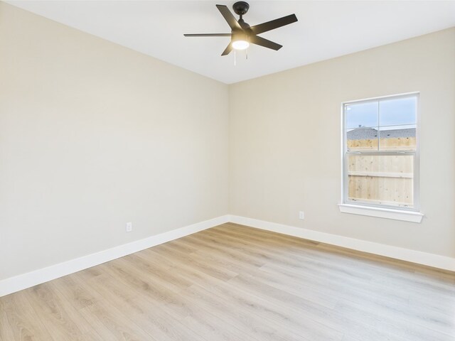 1942 Pine Valley St, San Angelo, TX 76904 - empty room featuring light wood-style flooring and a ceiling fan