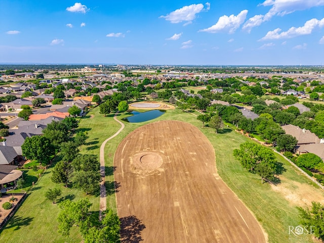 2141 Valleyview Dr, San Angelo, TX 76904 - aerial view of residential area with a nearby body of water and a golf course