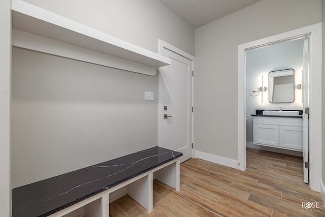 mudroom featuring sink