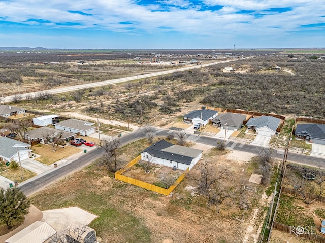 4815 Bowie St, San Angelo, TX 76903 - aerial perspective of suburban area with a mountain backdrop