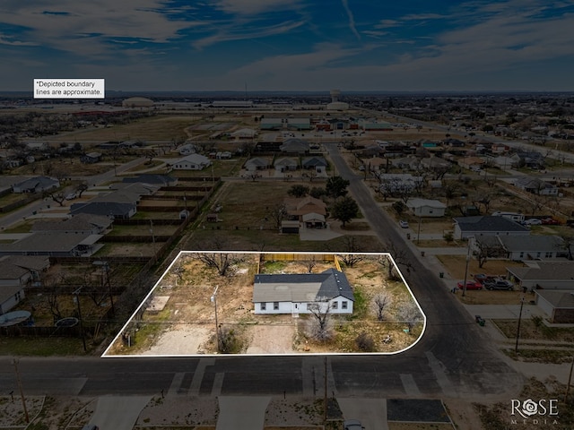 4815 Bowie St, San Angelo, TX 76903 - aerial view of residential area featuring property boundaries highlighted