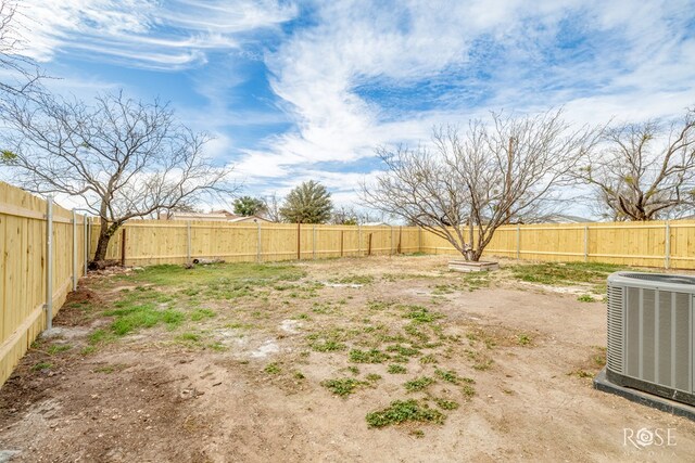 4815 Bowie St, San Angelo, TX 76903 - fenced backyard featuring central AC