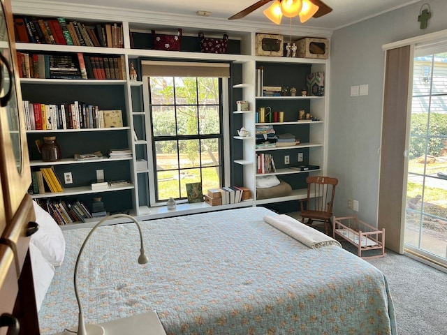 2708 A & M Ave, San Angelo, TX 76904 - bedroom with carpet and crown molding