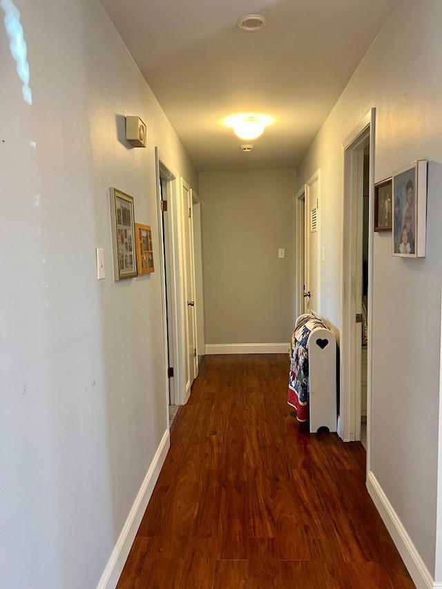 2708 A & M Ave, San Angelo, TX 76904 - hallway with wood finished floors and baseboards