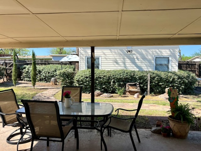 2708 A & M Ave, San Angelo, TX 76904 - view of patio featuring outdoor dining space