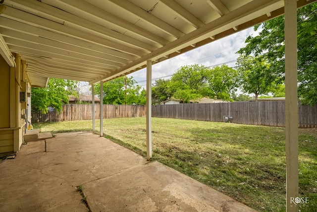 2609 W Beauregard Ave, San Angelo, TX 76901 - view of patio with a fenced backyard