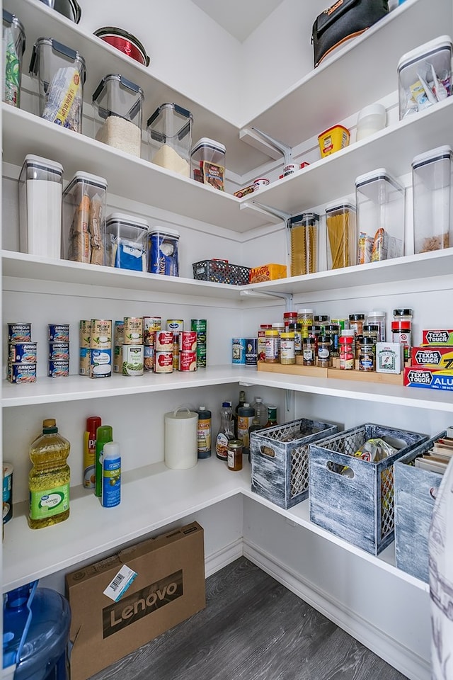 view of pantry