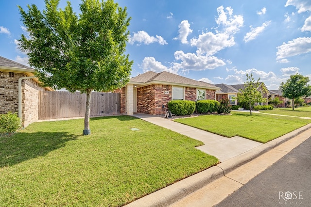 4129 Sedona Trl, San Angelo, TX 76904 - ranch-style house featuring brick siding and a gate