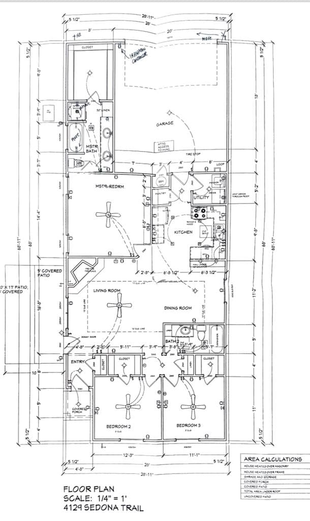 4129 Sedona Trl, San Angelo, TX 76904 - home floor plan