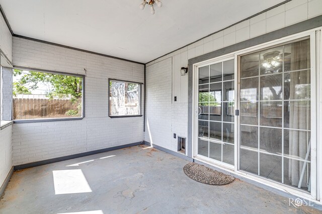 3109 College Hills Cir, San Angelo, TX 76904 - unfurnished sunroom featuring plenty of natural light