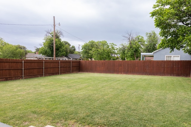 1905 Live Oak St, San Angelo, TX 76901 - view of yard featuring a fenced backyard
