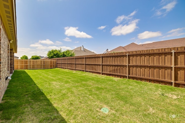 5441 Riviera Ln, San Angelo, TX 76904 - view of yard with a fenced backyard