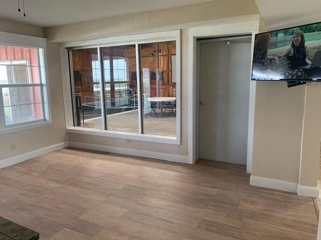 interior space featuring hardwood / wood-style flooring