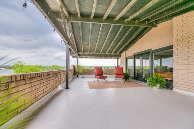 6290 Stokes Rd, San Angelo, TX 76904 - view of patio with french doors