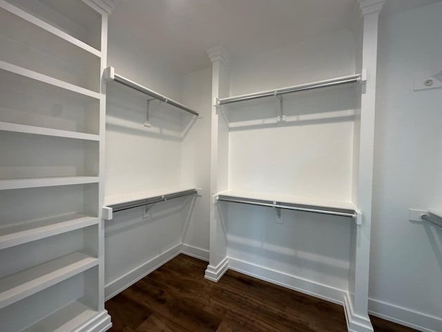 3611 Clearview Dr, San Angelo, TX 76904 - walk in closet featuring dark wood-style flooring
