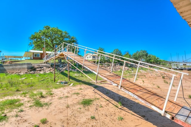 view of jungle gym