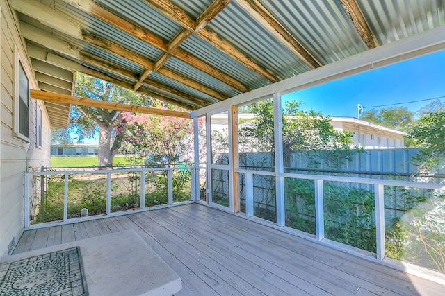 view of wooden terrace