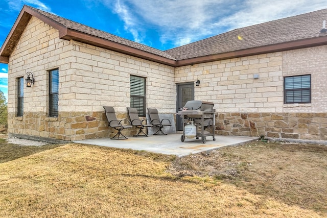 view of patio / terrace with area for grilling