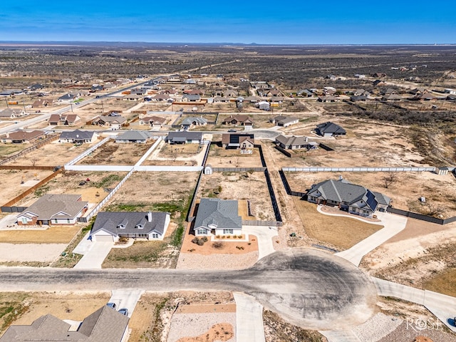 bird's eye view featuring a residential view