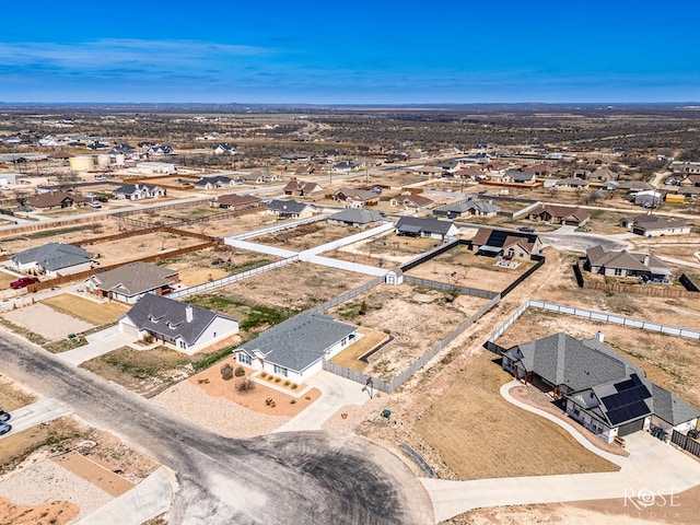 birds eye view of property featuring a residential view