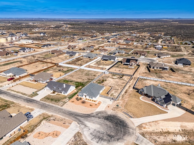 drone / aerial view with a residential view