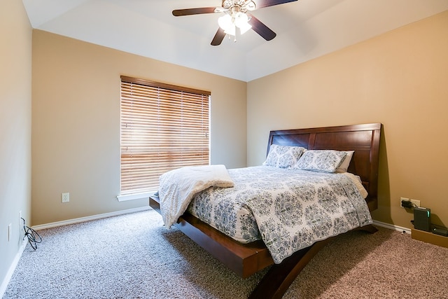 7805 Elk Run, San Angelo, TX 76901 - bedroom with carpet flooring, baseboards, and ceiling fan