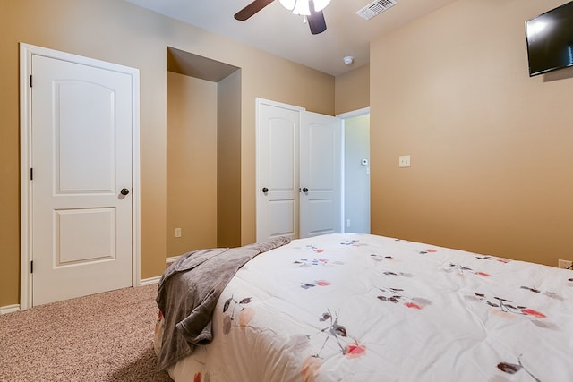 7805 Elk Run, San Angelo, TX 76901 - bedroom featuring carpet flooring, baseboards, and a ceiling fan