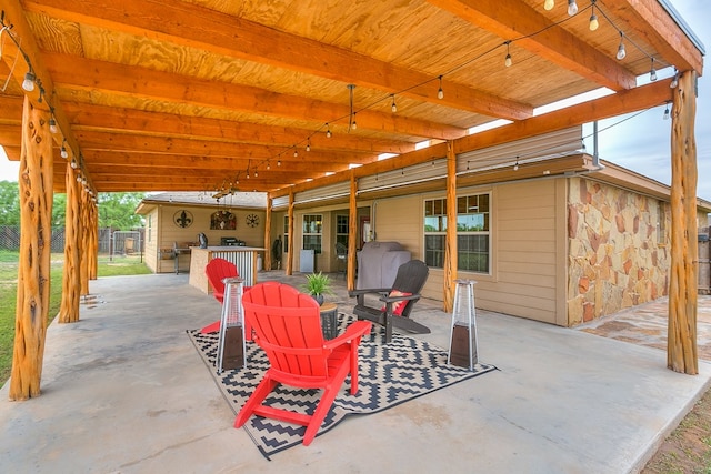 7805 Elk Run, San Angelo, TX 76901 - view of patio with fence