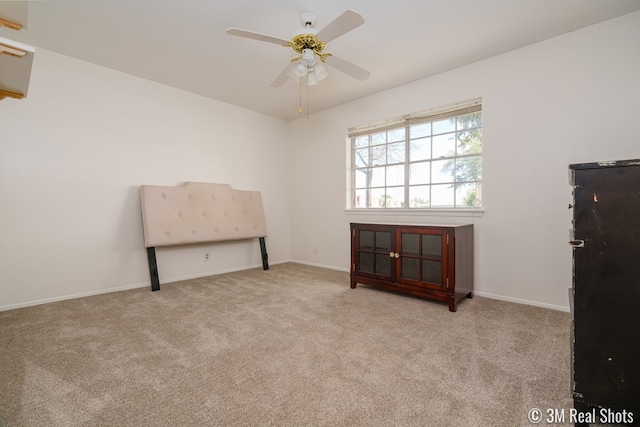 3317 Rockbrook Dr, San Angelo, TX 76904 - spare room featuring carpet floors and ceiling fan