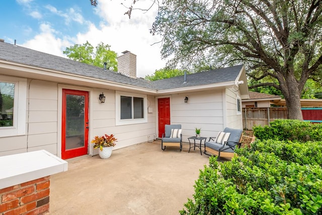 3119 Woodland Cir, San Angelo, TX 76904 - view of patio / terrace featuring fence