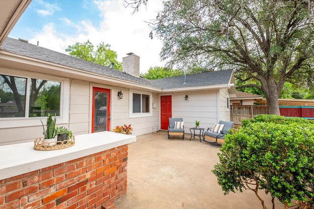 3119 Woodland Cir, San Angelo, TX 76904 - view of patio / terrace featuring fence