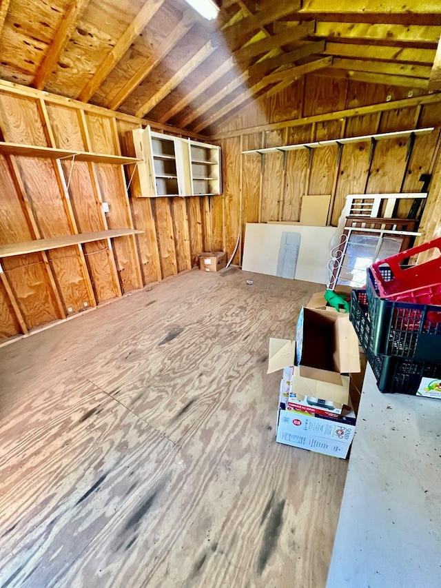 view of storage area