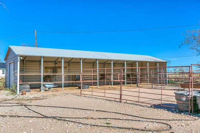 view of horse barn