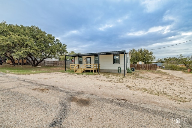 view of manufactured / mobile home