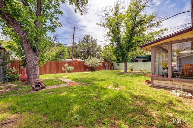 2519 Yale Ave, San Angelo, TX 76904 - view of yard featuring a sunroom
